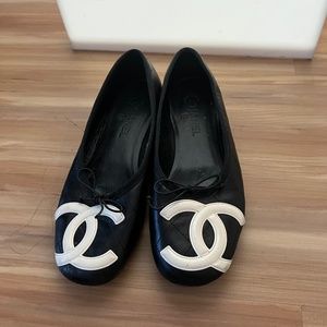 Chanel Cambon ballet flats  black/ white size 41